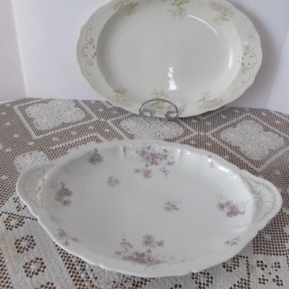 Lovely Lavender Purple Platter Thanksgiving Turkey Serving Platters - Picture 3 of 7
